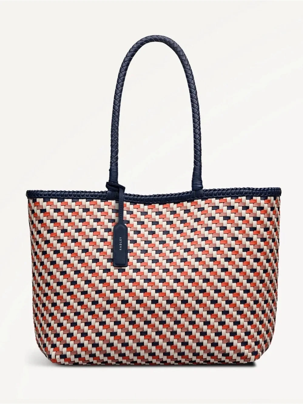 RADLEY London The Sunningdale Medium Open Top Tote Naval Woven Leather